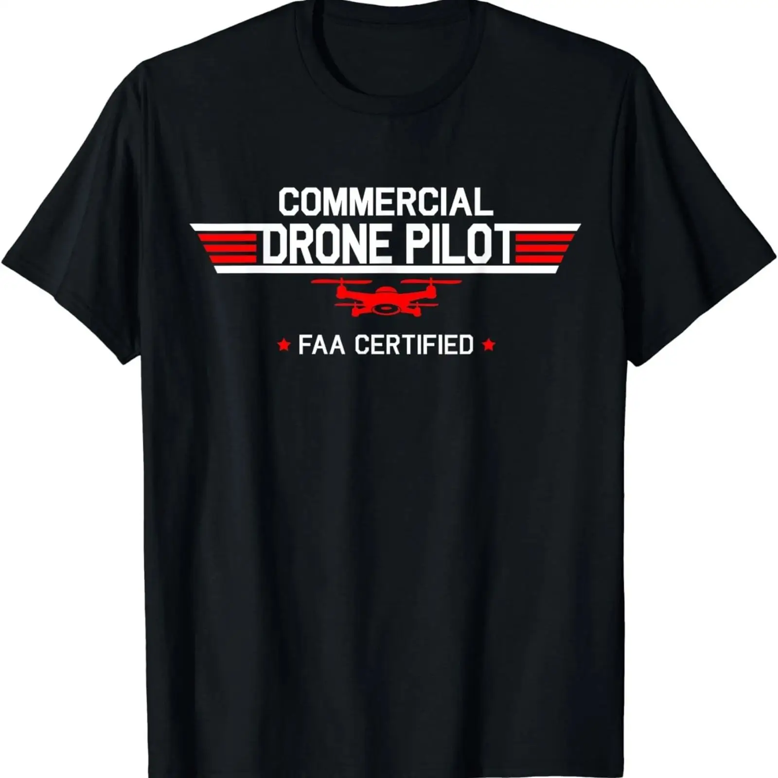 Commercial Printing And Design - Kaos Drone Pilot Komersial Quadcopter Bersertifikasi