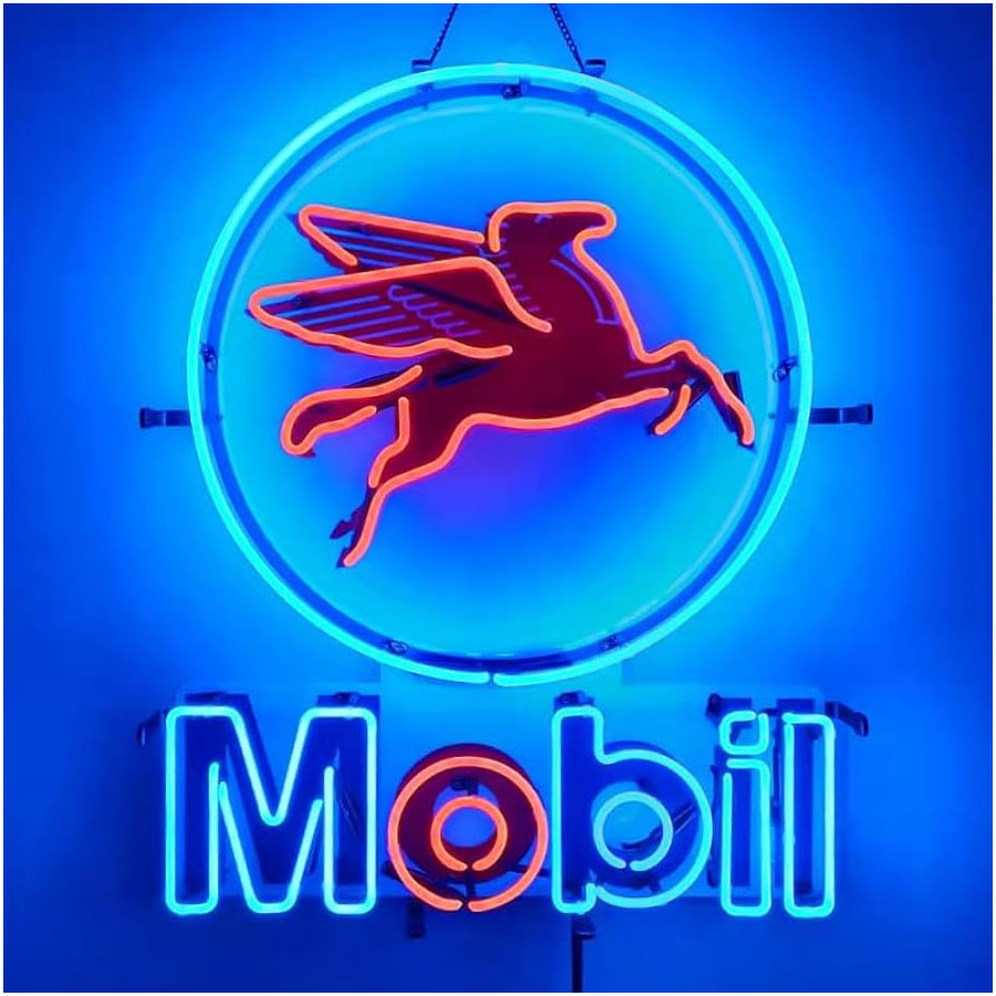 Commercial Wall Printing - Neon Sign Kaca Asli Untuk Garasi