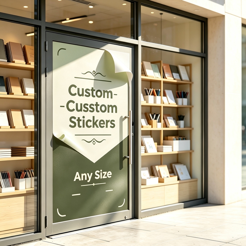 Commercial Wall Printing - Stiker Kustom Ukuran Bebas 100cm, Stiker