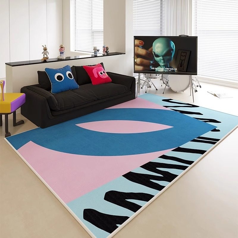 Printing On Commercial - Karpet Ruang Tamu Motif Warna-warni Abstrak,