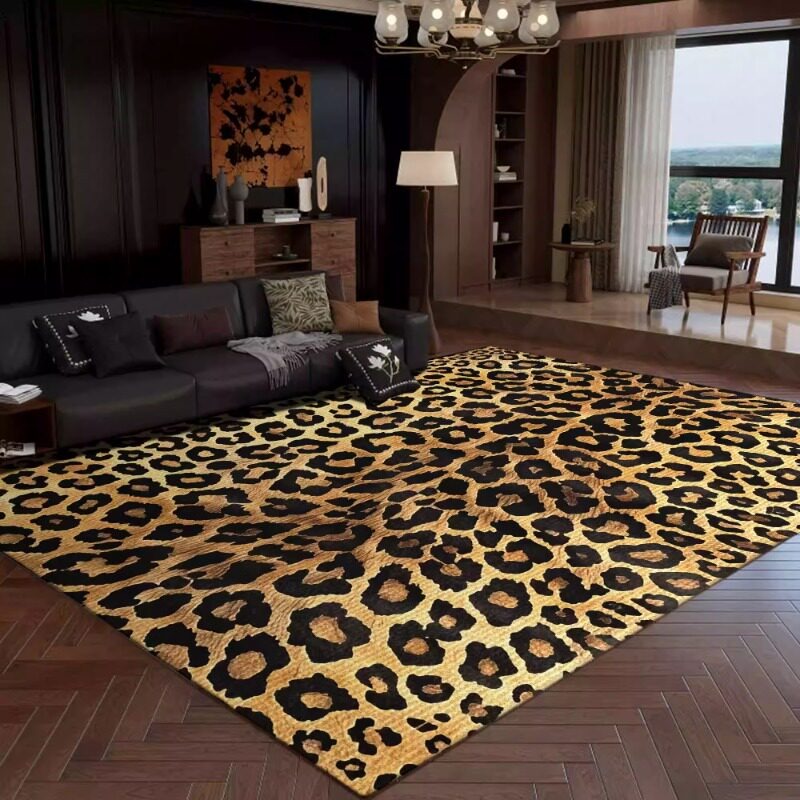 Printing On Commercial - Karpet Ruang Tamu Motif Macan Tutul