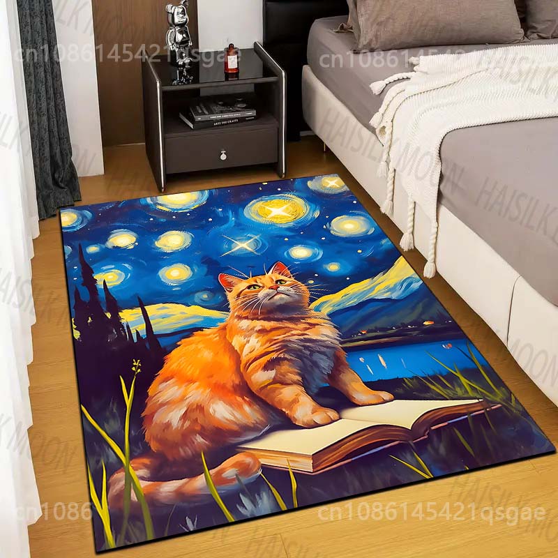 Printing On Commercial - 1 Buah Karpet Cetak Kucing Duduk