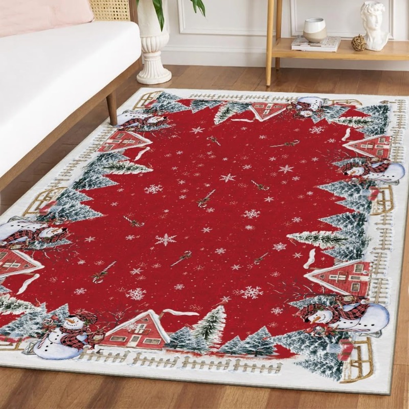 Printing On Commercial - Karpet Ruang Tamu Gambar Manusia Salju