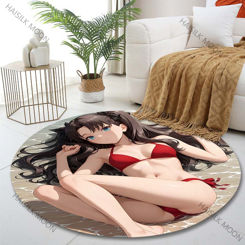 1 Buah Karpet Bulat Motif Biki - Printing On Commercial ulasan dan harga