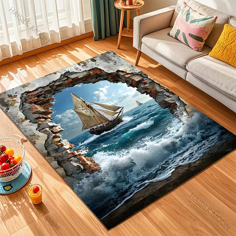 1 Buah Karpet Cetak Kapal Laya - Commercial Wall Printing ulasan dan harga