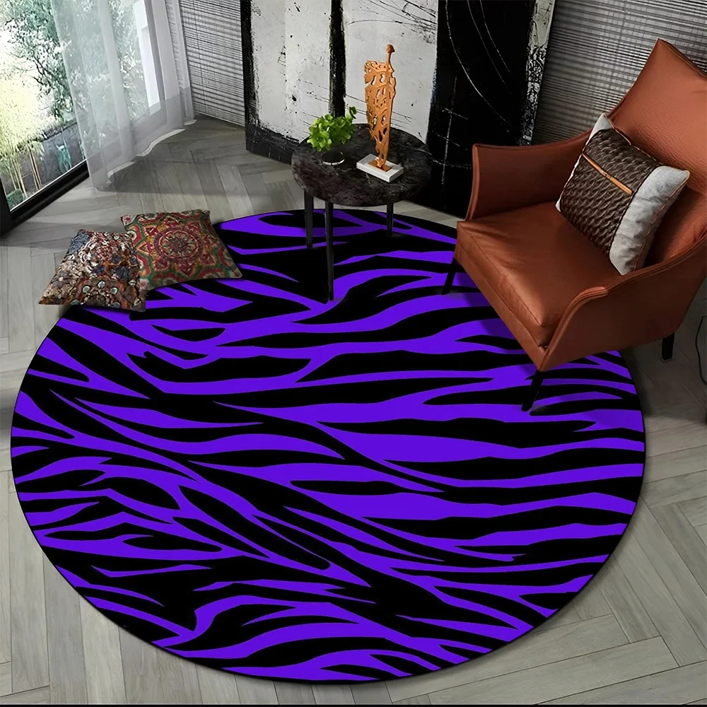 Karpet Bulat Motif Garis Zebra - Commercial Printing Services ulasan dan harga