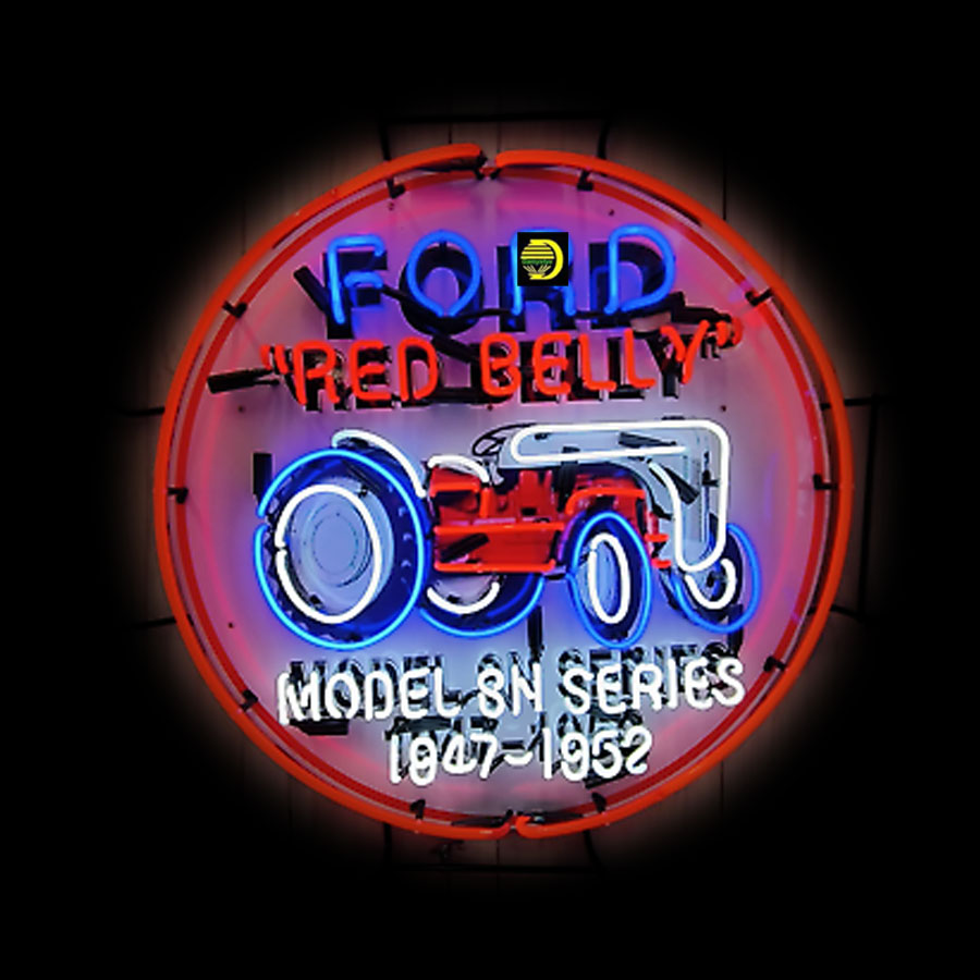 Lampu Neon Traktor Red Belly,  - Commercial Wall Printing ulasan dan harga