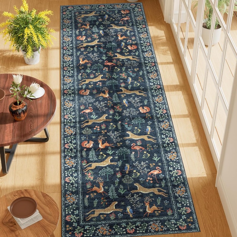Karpet Lantai Motif Hutan Boho - Commercial Printing Services ulasan dan harga