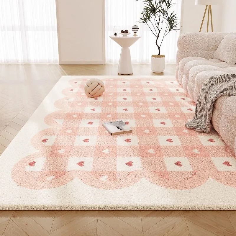 Karpet Ruang Tamu Merah Muda M - Printing On Commercial ulasan dan harga